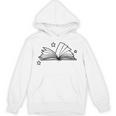 Magic Book With Stars Line Art Unisex Hoodie
