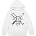 Minimalist Baseball Clean Sports Graphic Tee For Fan Players Unisex Hoodie