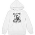 Morally Grey Book Club Skeleton Books Lover Bookworm Unisex Hoodie