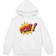 POW Comic Book Cartoon Pop Art Comfort Colors Crop Top Unisex Hoodie