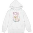 Rage Consumes Me キュート 怒っている猫 面白い 皮肉なミーム パーカー