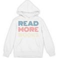 Read More Books Retro Font Book Lover Reading Quote Unisex Hoodie