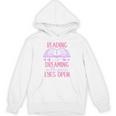 Reading Is Dreaming With Your Eyes Open Cute Quote Books Premium Tri-Blend Unisex Hoodie