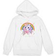 Reading Take Look Its In A Book Toddler Girls Rainbow Lover Unisex Hoodie