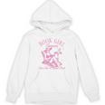 Retro Book Girl Summer Beach Vacation For Book Lover Unisex Hoodie