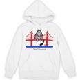 San Francisco Cat Golden Gate Bridge Book Lover Vintage Unisex Hoodie