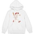 Skeleton Batting Baseball Halloween Boys Men Kids Unisex Hoodie