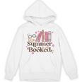 My Summer Is All Booked Retro Summer Book Lover Womens Girls Unisex Hoodie