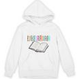Systems Librarian Leopard Print Library Book Graphic Premium Tri-Blend Unisex Hoodie