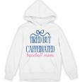 Tired But Caffeinated Baseball Mom Trendy Tired Baseball Mom Unisex Hoodie