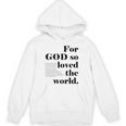 クリスチャン ジョン 3 16 18 Godo Loved The World 聖書の一節 長袖tシャツ パーカー