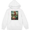 バックプリントtシャツ セクシーな赤毛ピンナップガール&バイク パーカー