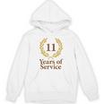 勤務11年 おもしろ11周年記念 ジュビリー パーカー