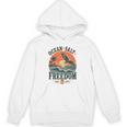 海 塩 自由 沿岸 愛国的 ワシ レトロ 夕日 長袖tシャツ パーカー