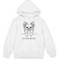 犬と一緒なら人生はもっと良くなる チワワ ラインアート ロングコートチワワ タイプ1 パーカー