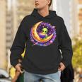 Alien Reading Book UFO Moon Space Astronomy Unisex Hoodie