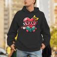 Book Coffee Valentines Cute Heart Lover Women Girl Unisex Hoodie