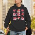 Hearts Reading Book Lovers All Booked For Valentine Unisex Hoodie