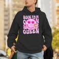 Library Book Fair Queen Vibe Groovy Tie Dye School Reading Unisex Hoodie