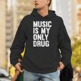Music Is My Only Drug グラフィックプリント パーカー