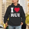 Red Heart I Love Rui パーカー