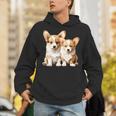 コーギー子犬 長袖tシャツ パーカー