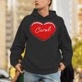 手描きのハートキャロル ファーストネーム ハート I Love Carol パーカー
