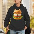 面白いtシャツ 柴犬 犬 イヌ ハンバーガー メンズ 犬好き グッズ かわいい おもしろ 面白い 服 ネタ 長袖tシャツ パーカー