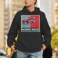 面白いtシャツ 馬tシャツ 競馬 馬 レース 乗馬 ジョッキー メンズ おもしろ 面白い グッズ ネタ 男性用 レトロ 長袖tシャツ パーカー