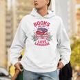 Books Are My Love Language Retro Bookish Pink Valentine Unisex Hoodie Books Are My Love Language Retro Bookish Pink Valentine Unisex Hoodie