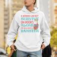 Cute Hamster Reading Book A Woman Can Not Survive On Books Raglan Baseball Tee Unisex Hoodie