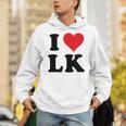 I Heart Lk Initials I Love LK First And Last Name L K パーカー