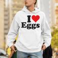 アイラブエッグアイハートエッグ パーカー