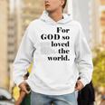 クリスチャン ジョン 3 16 18 Godo Loved The World 聖書の一節 長袖tシャツ パーカー
