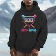 100 Days Of School Ice Cream Drip Baseball 100 Days Smarter Unisex Hoodie