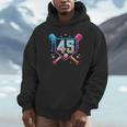 Baseball 45 Year Old Ice Cream Drip 45th Birthday Number 45 Unisex Hoodie