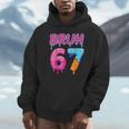 Baseball Ice Cream Drip Number 67 Player Or 67th Birthday Unisex Hoodie Baseball Ice Cream Drip Number 67 Player Or 67th Birthday Unisex Hoodie