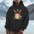 Baseball Santa Christmas Ball Baseball Lover Player Boys Unisex Hoodie