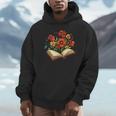 Book With Blooming Flowers Reading Nature Garden Unisex Hoodie