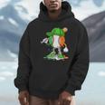Boys St Patricks Day Kids Baseball Player Ice Cream Drip Unisex Hoodie
