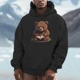 Cute Bear Is Reading a Book Reading Bear Unisex Hoodie