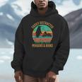 Easily Distracted By Penguins & Books Retro Unisex Hoodie