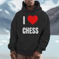 I Love Chess ハートギフト メンズ レディース キッズ アパレル 服 パーカー