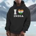 I Love India ハートフラッグインド パーカー