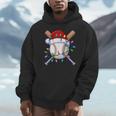 Santa Sports Christmas Baseball Player Unisex Hoodie Santa Sports Christmas Baseball Player Unisex Hoodie