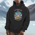 Tie-Dye Messy Bun Skull I Like My Books Spicy & My Coffee Unisex Hoodie
