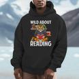 Tiger Reading Book Wearing Glasses Library Animal Unisex Hoodie Tiger Reading Book Wearing Glasses Library Animal Unisex Hoodie