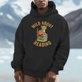 Wild About Reading Cute Leopard Teacher Kids Book Lover Unisex Hoodie