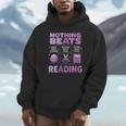 Women's Nothing Beats Reading Rock Paper Scissors Book Lover Unisex Hoodie