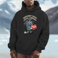 Women's Support Your Local Library Staff Retro Book Mascot Unisex Hoodie Women's Support Your Local Library Staff Retro Book Mascot Unisex Hoodie